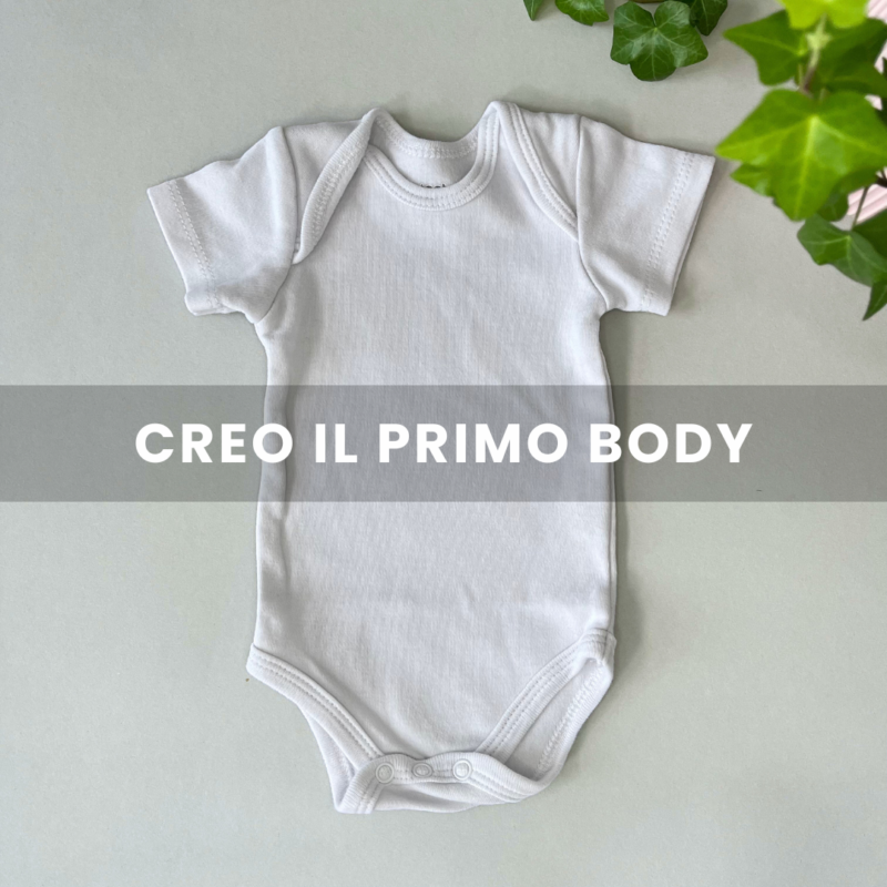 Body neonato personalizzato con nome e scritta