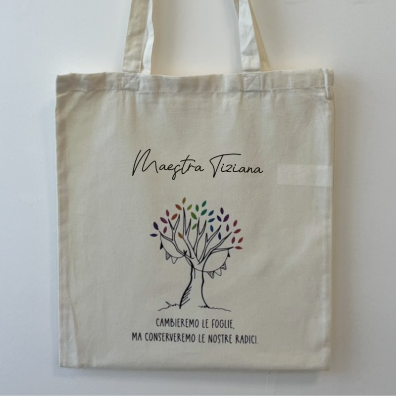 Borsa Shopper Personalizzata per Maestra