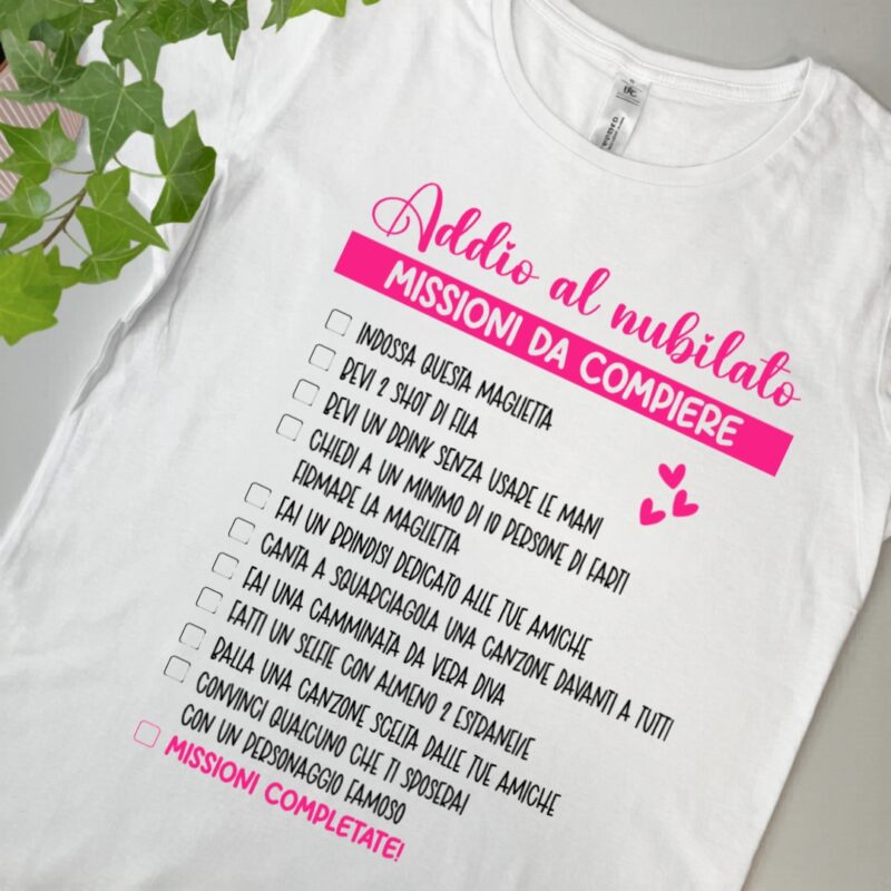 addio nubilato missioni